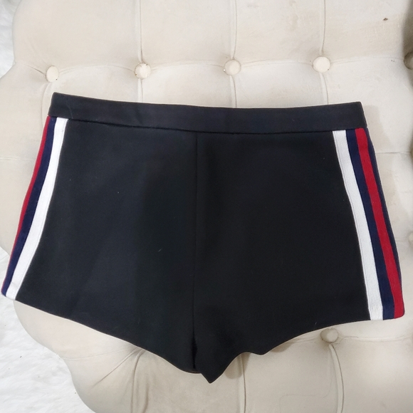Black Shorts with Colored Side Stripes - Picture 2 of 4